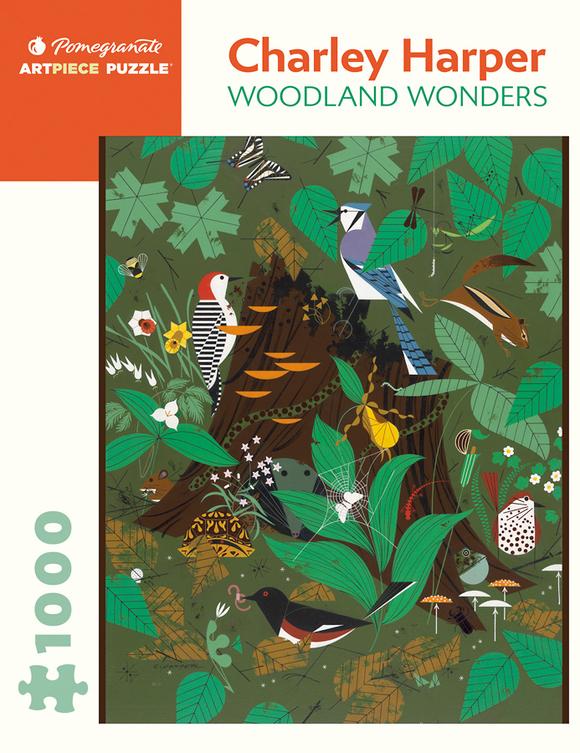 Charley Harper 1000 Piece Puzzle - Woodland Wonders