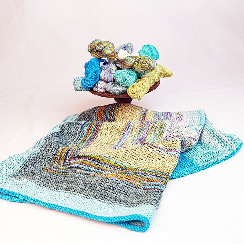 CLAUDIA HAND PAINTED YARNS  Square One Baby Blanket Kit