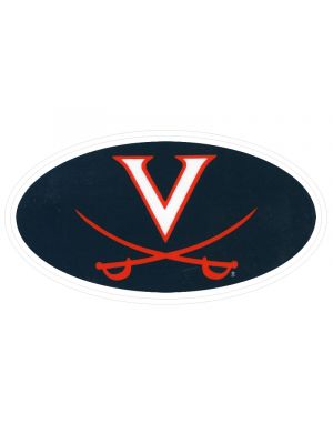 Color Shock Navy Oval Decal