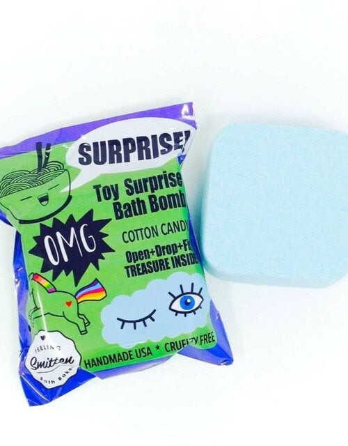 cotton candy mystery surprise bath bomb