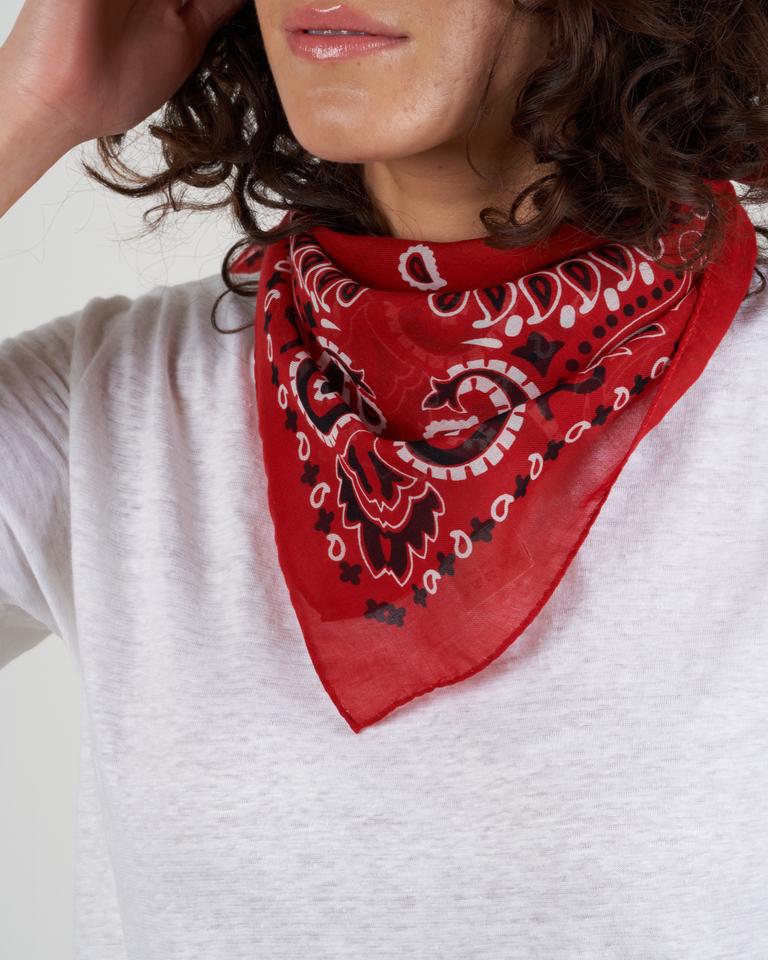 cot bandana scarf - red