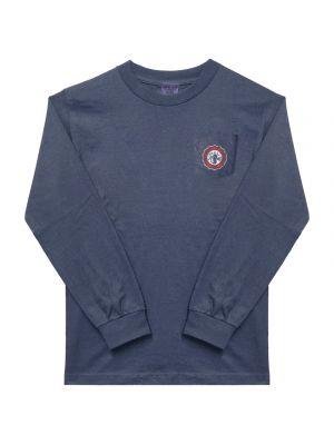 Garment Dyed Navy Seal Long Sleeve Pocket T-Shirt