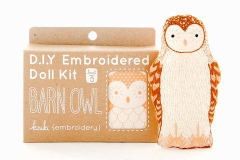Kiriki Press Embroidery Kit - Barn Owl