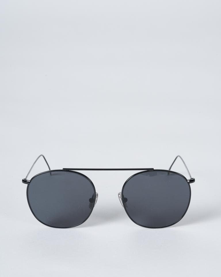 mykonos ii sunglasses - grey with grey flat lenses