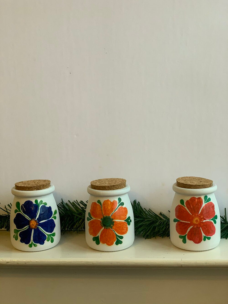Vintage Flower Power Candle