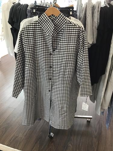 Rona Jacket in Back and White Check by Connie Roberson