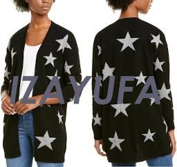 Black Cashmere Swearer with Gray Stars by Philosophy