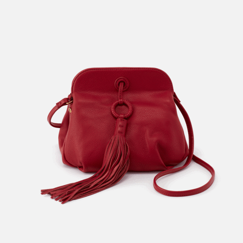 Leather Birdie Bag in Scarlet by Hobo Bags