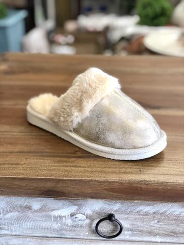 Snooze Slipper in Gold by Corky’s
