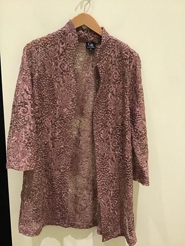 Rita Monroe Jacket in Blush by Connie Roberson