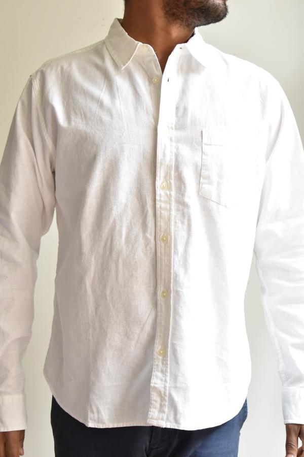Corridor White Linen/ Cotton Shirt White