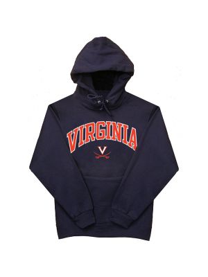 Jerzees Navy Arch Over V and Crossed Sabers  Hooded Sweatshirt