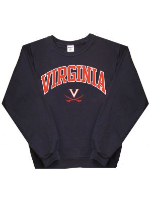 Jerzees Navy Arch Over V and Crossed Sabers Sweatshirt