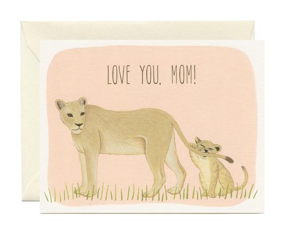 Yeppie Paper Card - Lion Mom