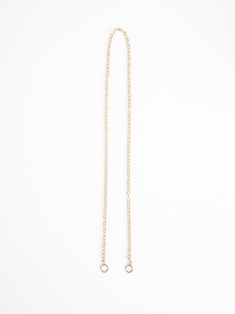 17" yellow gold pulley chain