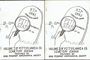 Cemetery Records Of Pittsylvania County Virginia Volume I & II