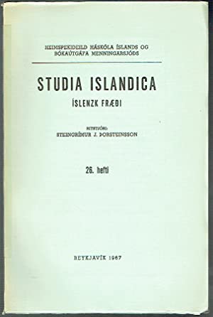 Studia Islandica vol 26 : Um Kjalnesinga Sögu - Nokkrar Athuganir