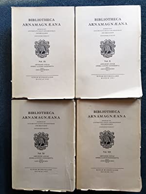 Opera Latine Conscripta Vol. I, II, III, IV (Bibliotheca Arnamagnæana Vol. IX, X, XI, XII)