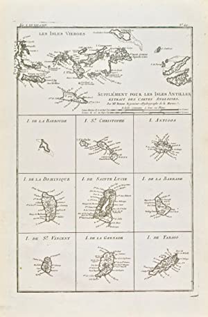 Supplément pour les Isles Antilles: Extrait des Cartes Angloises