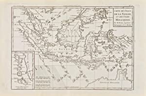 Carte des Isles de la Sonde, et des Isles Moluques [two maps on one sheet]