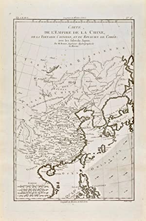Carte de l'Empire de la Chine, de la Tartarie Chinoise, et du Royaume de Corée: avec les Isles du Japon