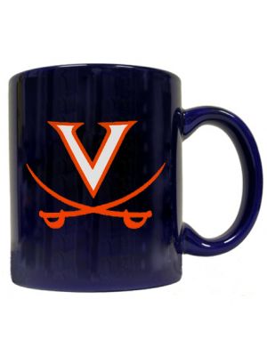 Navy Mug with V and Crossed Sabers