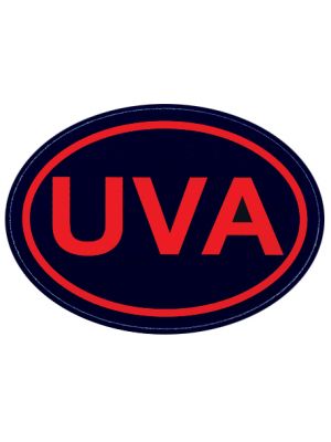 Navy Oval UVA Outside Decal