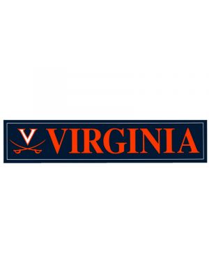Navy V and Crossed Sabers VIRGINIA Decal