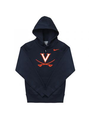 Nike Navy Hooded Sweatshirt with V and Crossed Sabers
