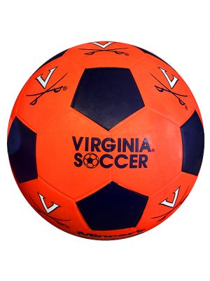 Orange and Navy Rubber Soccer Ball Size 3