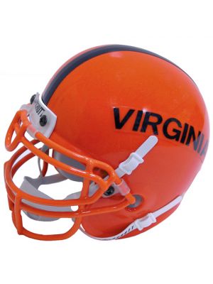 Orange Miniature Throwback Helmet with VIRGINIA