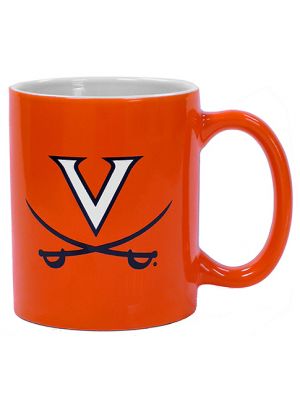 Orange Mug with V and Crossed Sabers