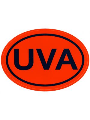 Orange Oval UVA Outside Decal