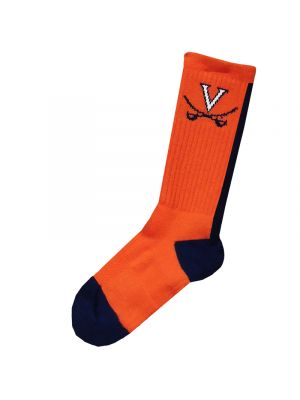 Orange Socks with Back Stripe