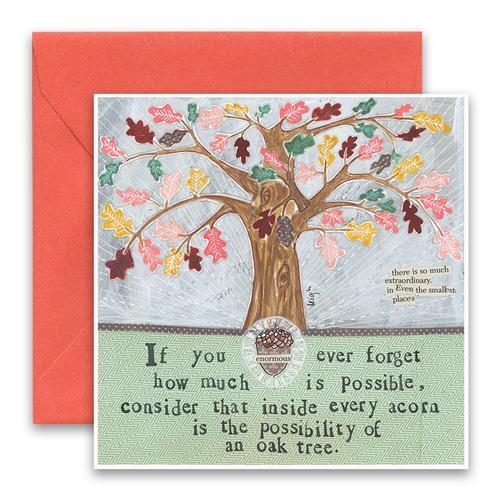 Curly Girl Card - Oak Tree