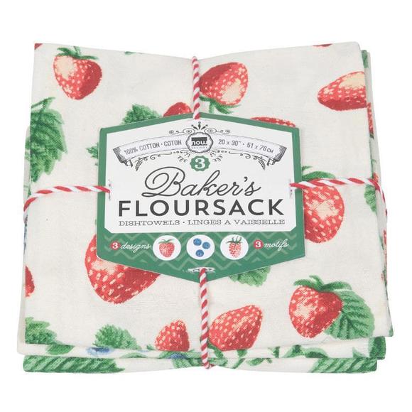 Now Designs Baker's Floursack - Berry Patch