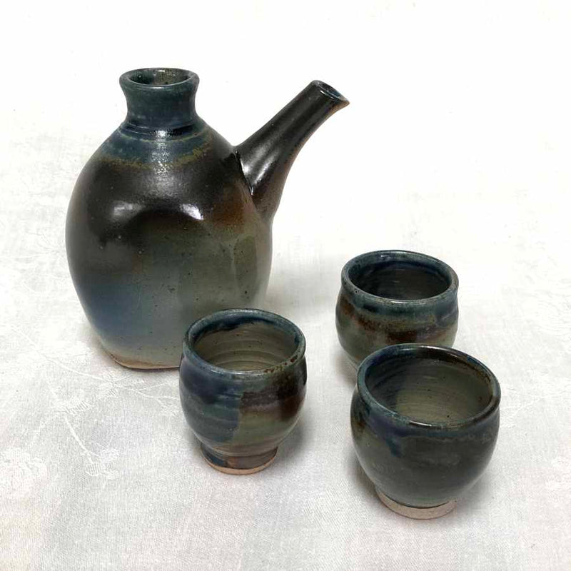 Sake Set with Three Cups