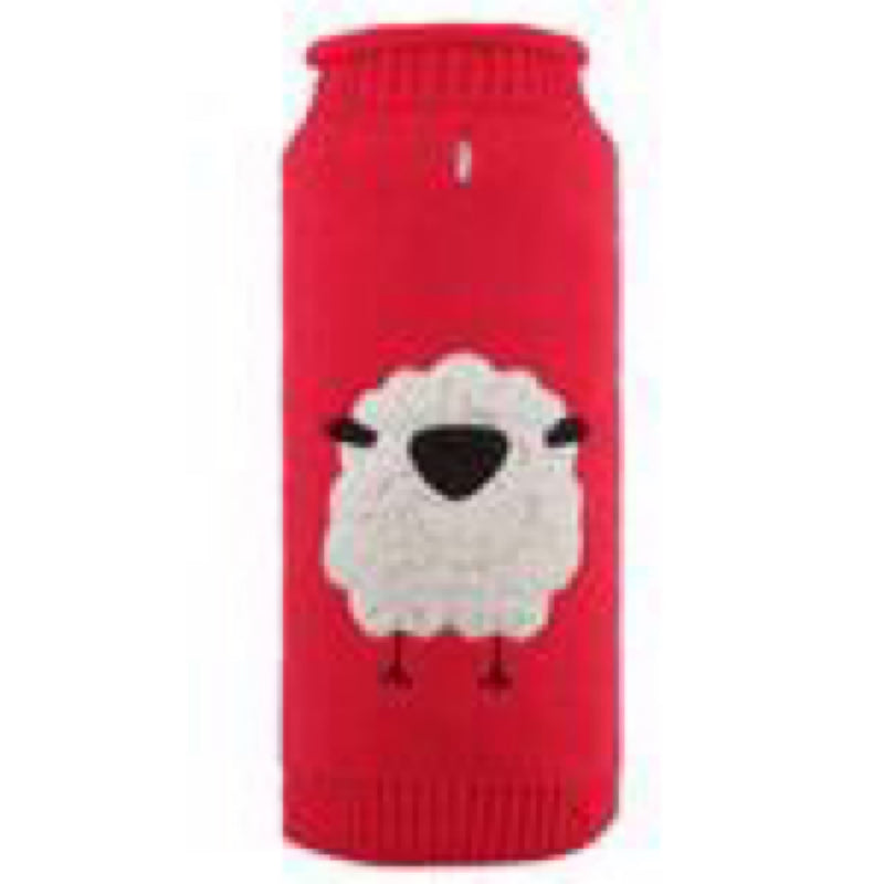 Baa Sweater (red w/sheep)