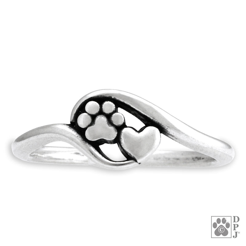 Paw Close To Heart Ring
