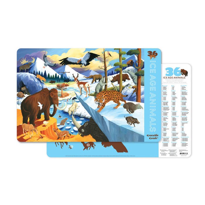 Placemat / Ice Age Animals