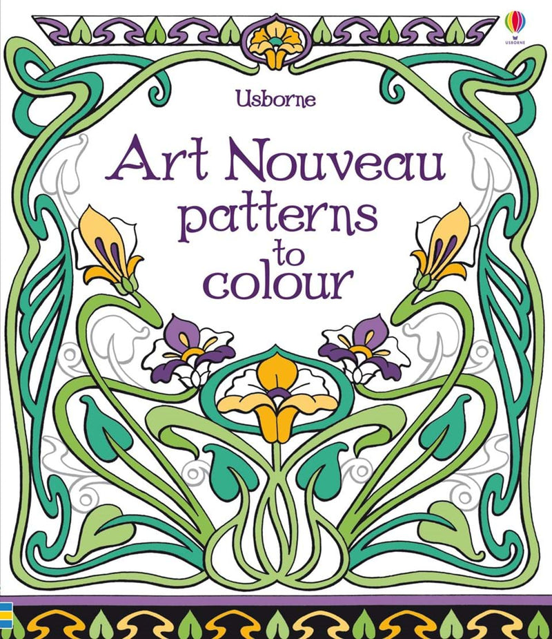 Art Nouveau Patterns to Color