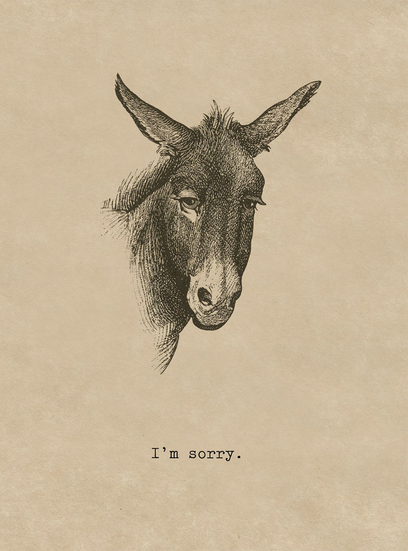 Sorry Donkey Card