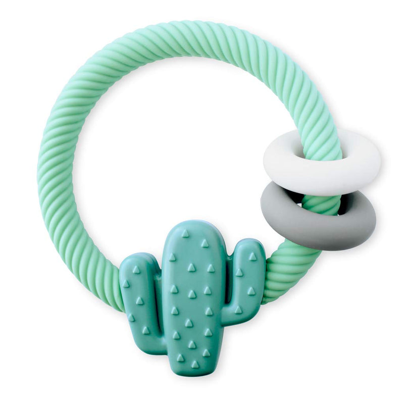 Ritzy Rattle Silicone Teether Rattle - Cactus