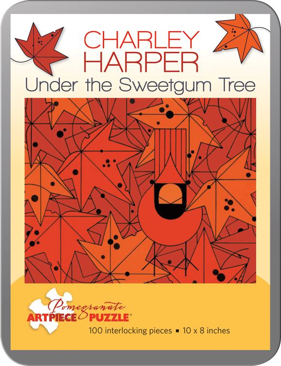 Charley Harper 100 Piece Puzzle - Under the Sweetgum Tree