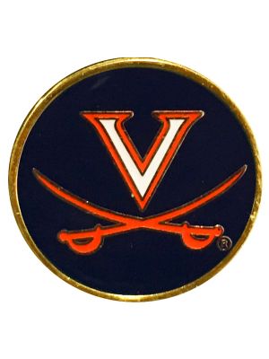 V and Crossed Saber Lapel Pin