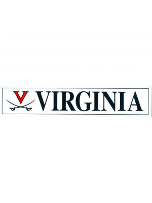 White V and Crossed Sabers VIRGINIA Decal