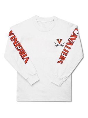 White VIRGINIA CAVALIERS Long Sleeve T-Shirt